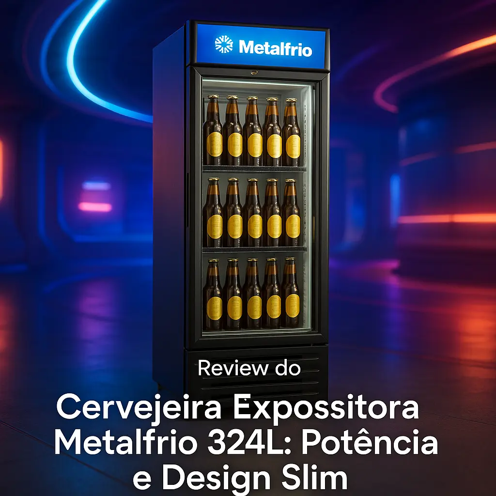 Cervejeira Expositora Metalfrio 324L: Potência e Design Slim