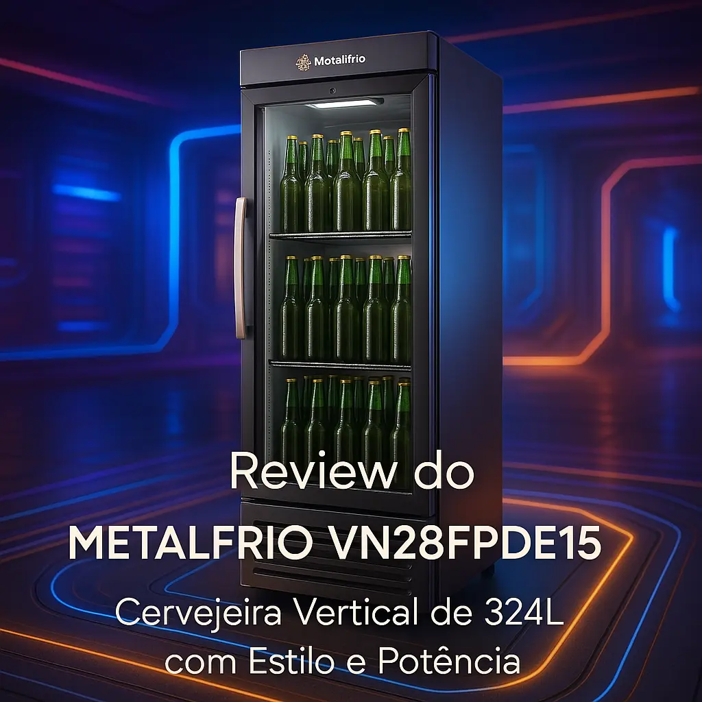 Metalfrio Vn28Fpde15: Cervejeira Vertical de 324L com Estilo e Potência