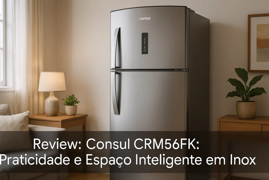 Consul CRM56FK: Praticidade e Espaço Inteligente em Inox