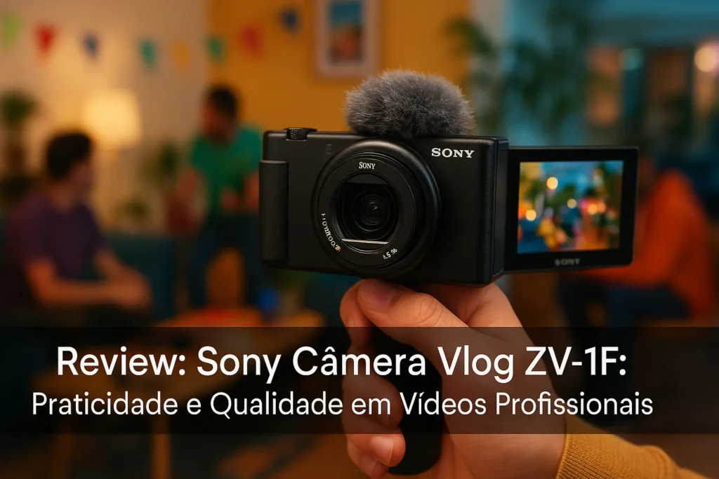 Sony Câmera Vlog ZV-1F: Praticidade e Qualidade em Vídeos Profissionais