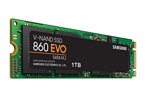 Samsung 860 EVO SSD 1TB - M.2 SATA Drive de estado sólido interno com tecnologia V-NAND (MZ-N6E1T0BW)