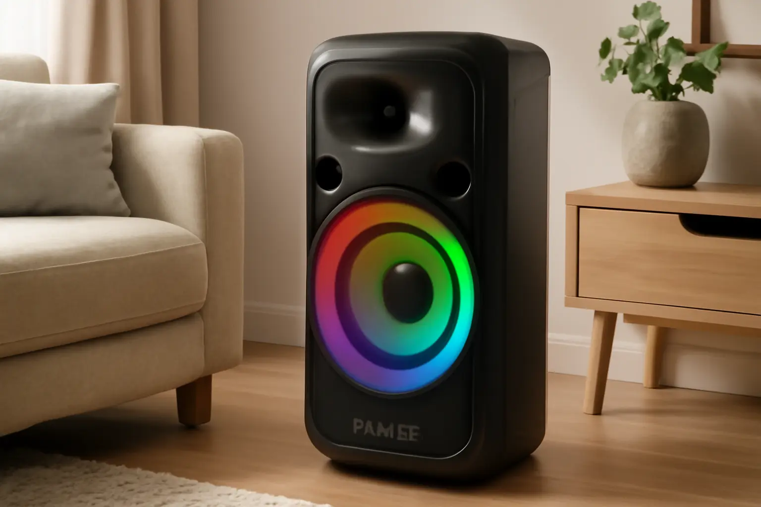 Caixa de Som Torre Storm 8Pol. 1000w Rms Bt/Fm/P10 Pulse - SP509: Potência e Design para Sua Festa