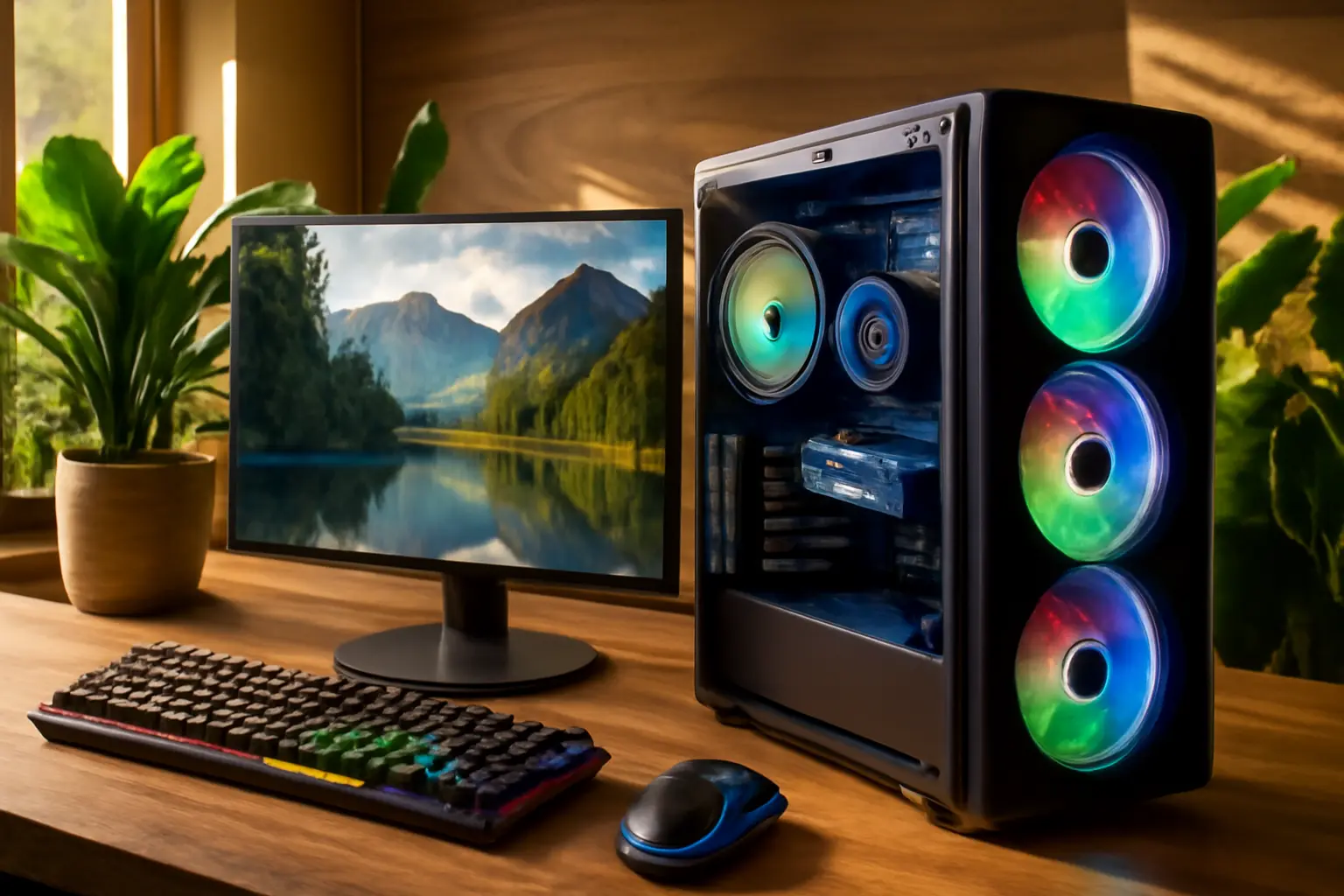 Computador Gamer Completo RGB Intel Core i5 8GB SSD 512GB Kit Gamer