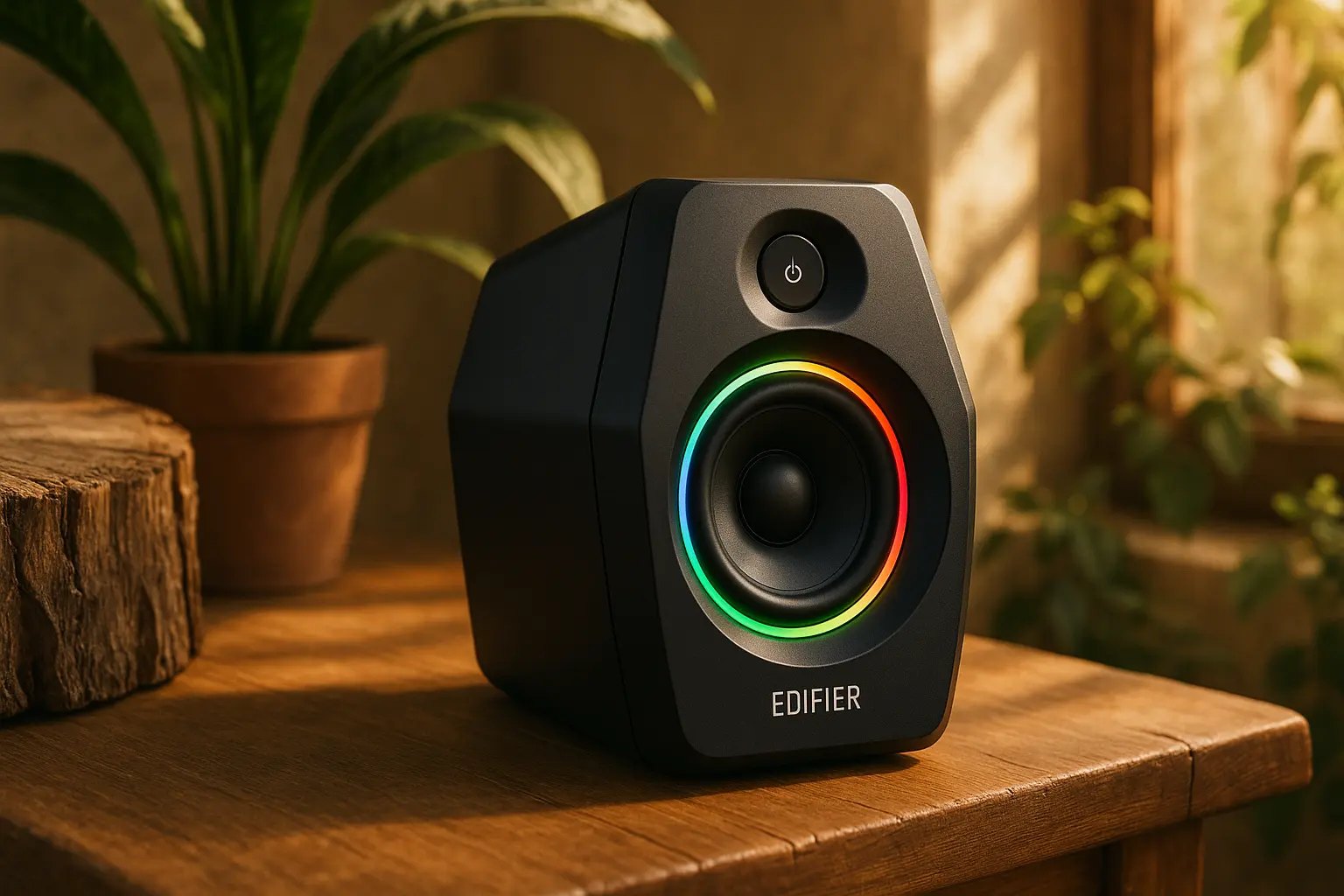 Caixa de som Edifier G2000: som potente, RGB e Bluetooth