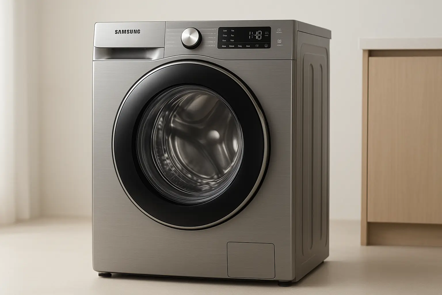 Samsung Lavadora Digital Inverter WW11T: inox, silenciosa e eficiente