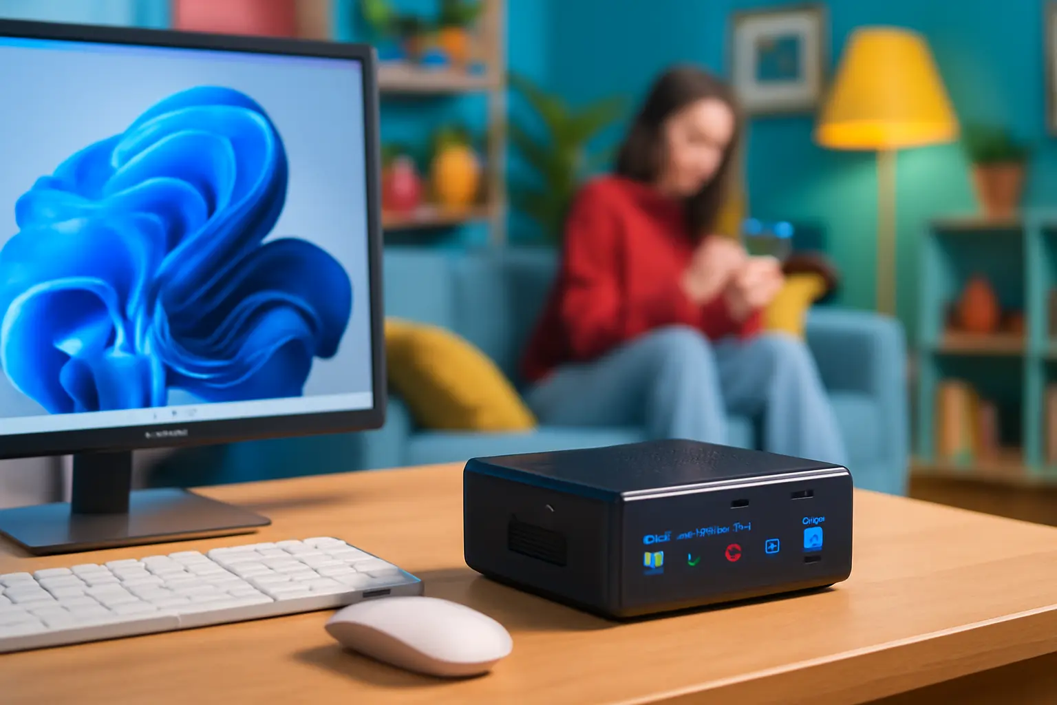 Mini PC Intel Core i7 Turbo 3,80GHz Windows 11 Pro C/WiFi (SSD 240GB - Memória 8GB)