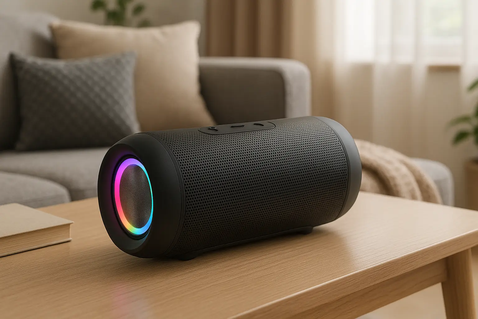 Basike Bluetooth 5.3: Graves Potentes e Iluminação RGB