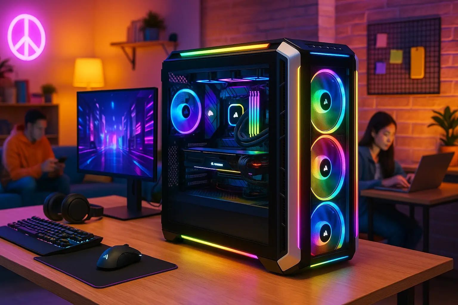 Gabinete Gamer Corsair iCUE 5000T RGB com Estilo e Iluminação Incríveis
