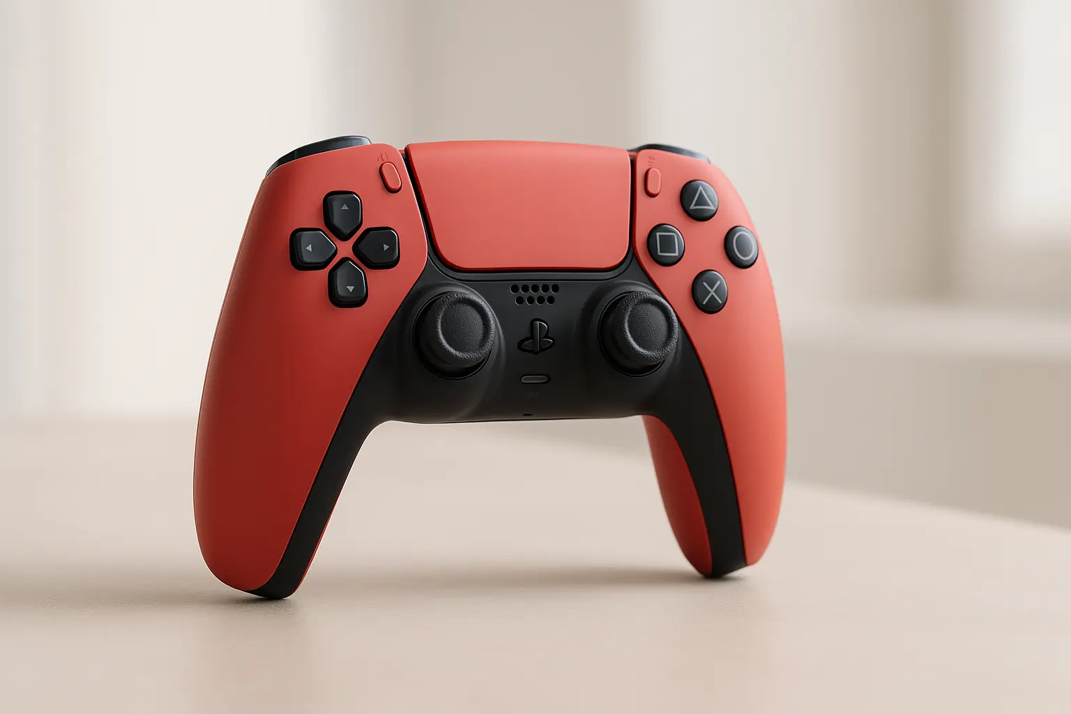 Controle sem fio DualSense – Volcanic Red: Imersão e Estilo