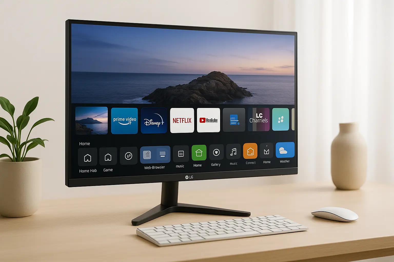 Monitor LG MyView Smart 32" com WebOS e Bluetooth