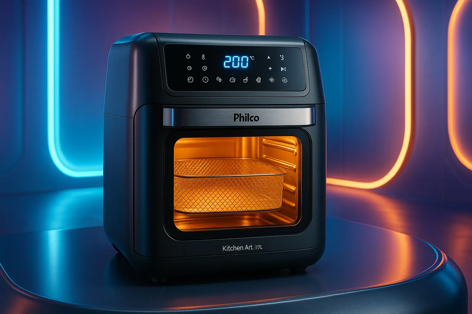 Fritadeira Philco Kitchen Art: 12L e Painel Digital
