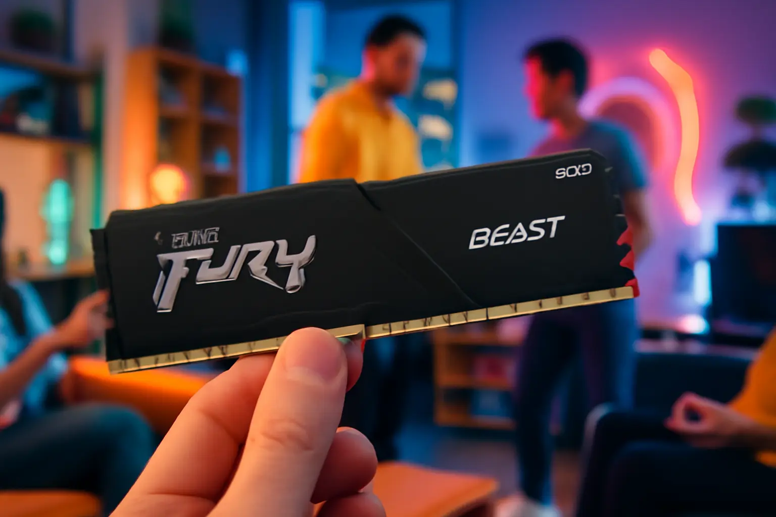 Kingston KF556C40BB-16 - Módulo de Memória DDR5 16GB 5600MHz FURY Beast Black