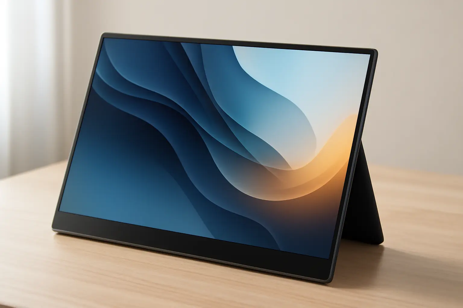 Motyeowe 18.5 Inch Portable Monitor: Ultra Slim, 120Hz, 1080P