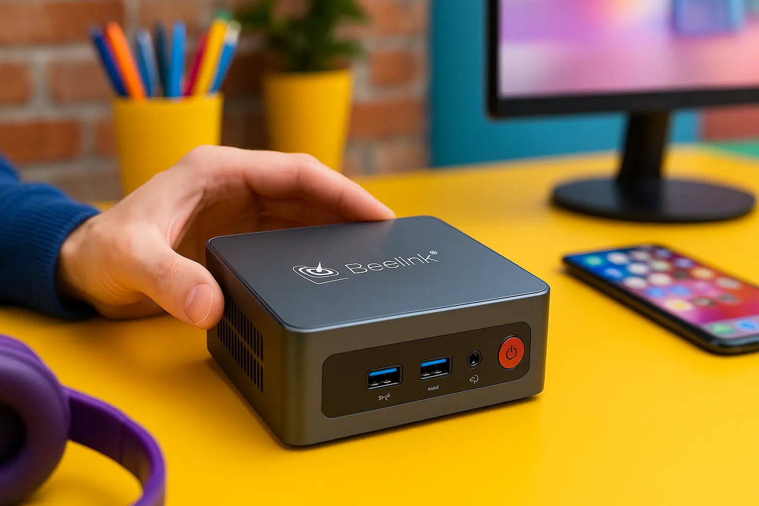 Beelink T5 Mini PC Celeron N4020 com Wi-Fi Dual e HDMI 4K