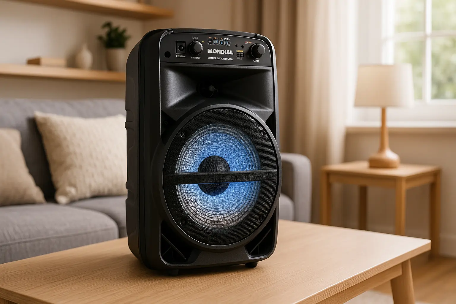 Caixa de Som Amplificada MONDIAL CM-550: Potência e Conectividade Total