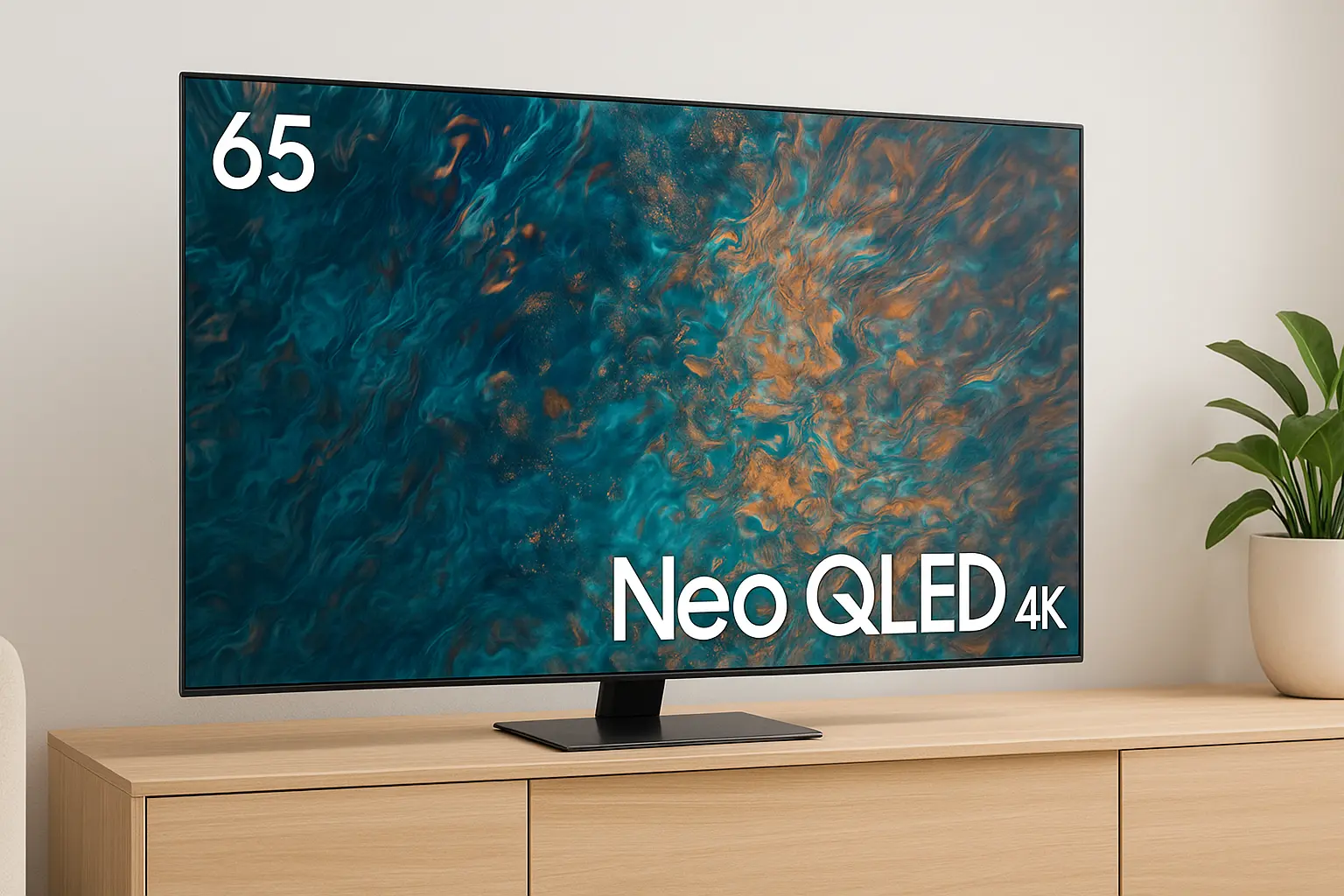 Samsung Smart TV 65" Neo QLED 4K 65QN85D: AI e Imagem Impecável