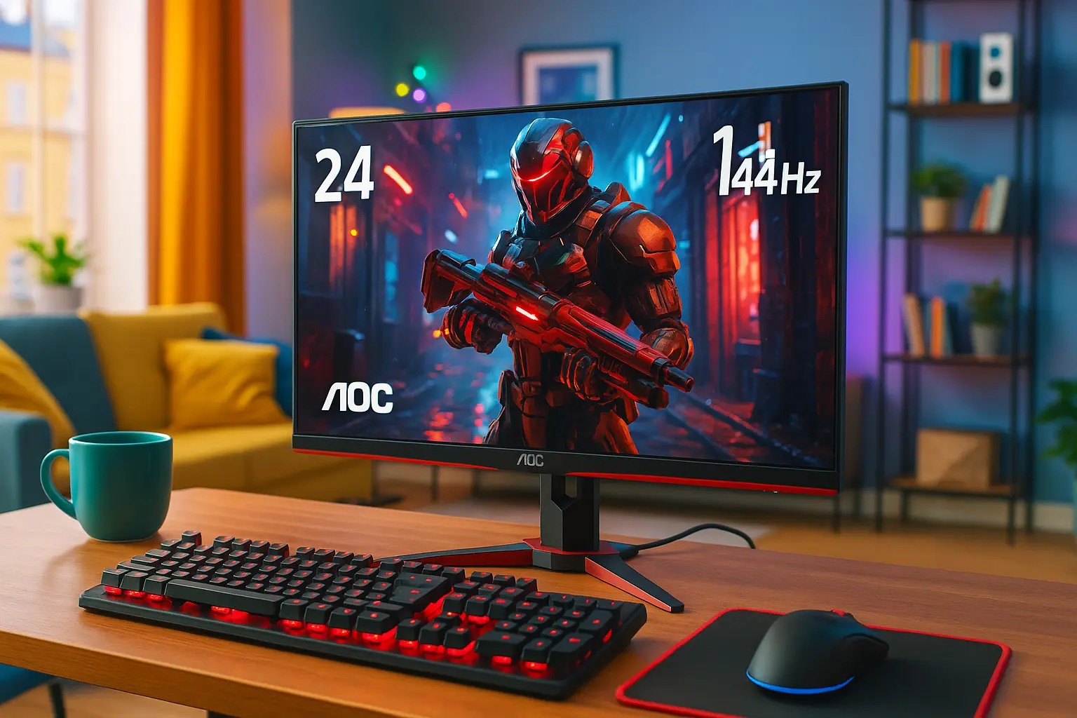 Monitor Gamer 24 AOC Viper 24G2SE: 1ms e 144Hz em FHD