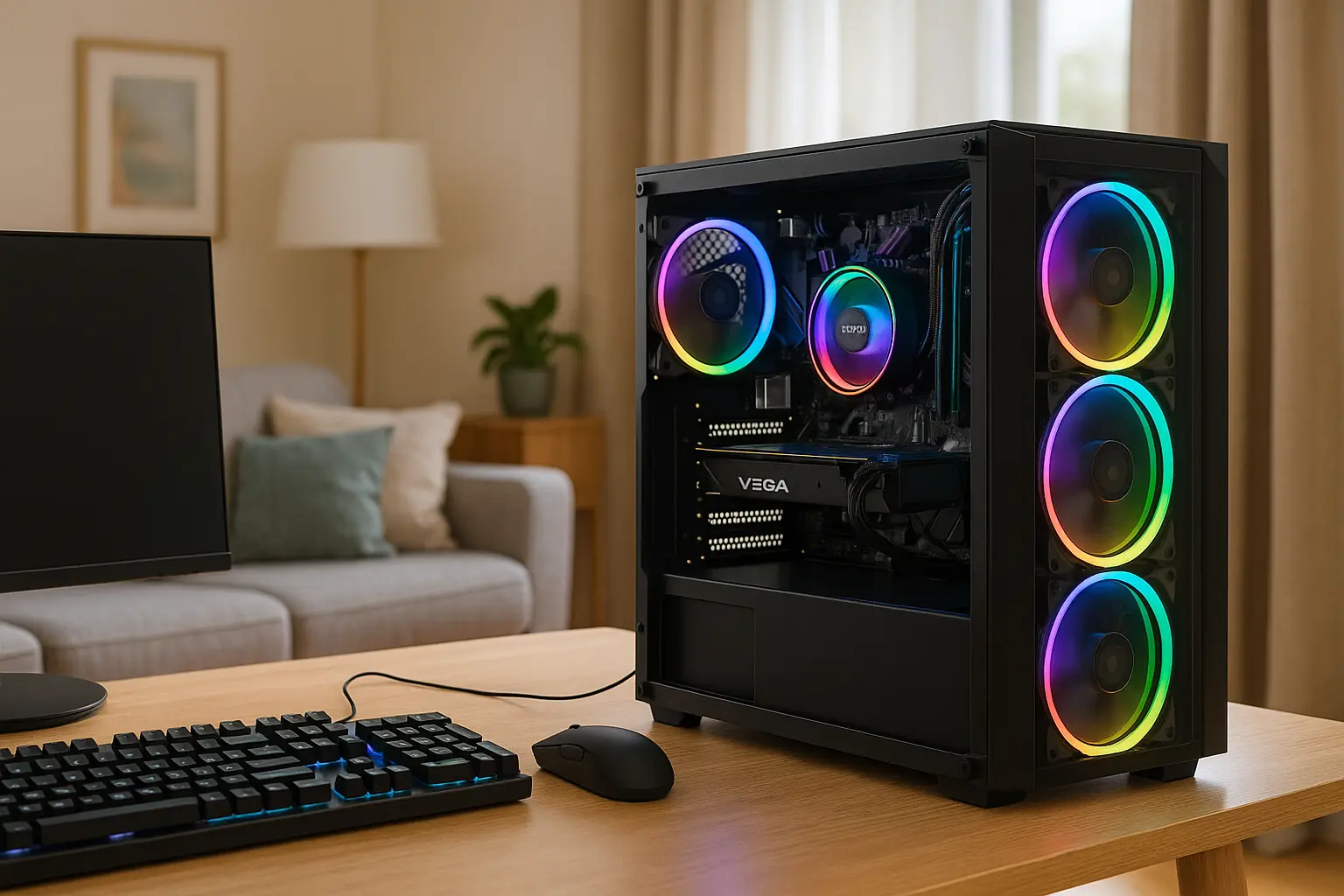 PC Gamer Skill RGB com Ryzen 5 4600G e VEGA 7
