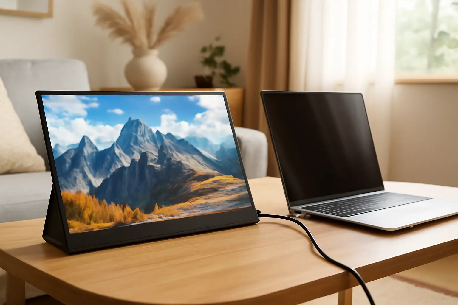 Monitor Portátil 18,5'' FHD 1080P: A Solução Prática para Seu Notebook