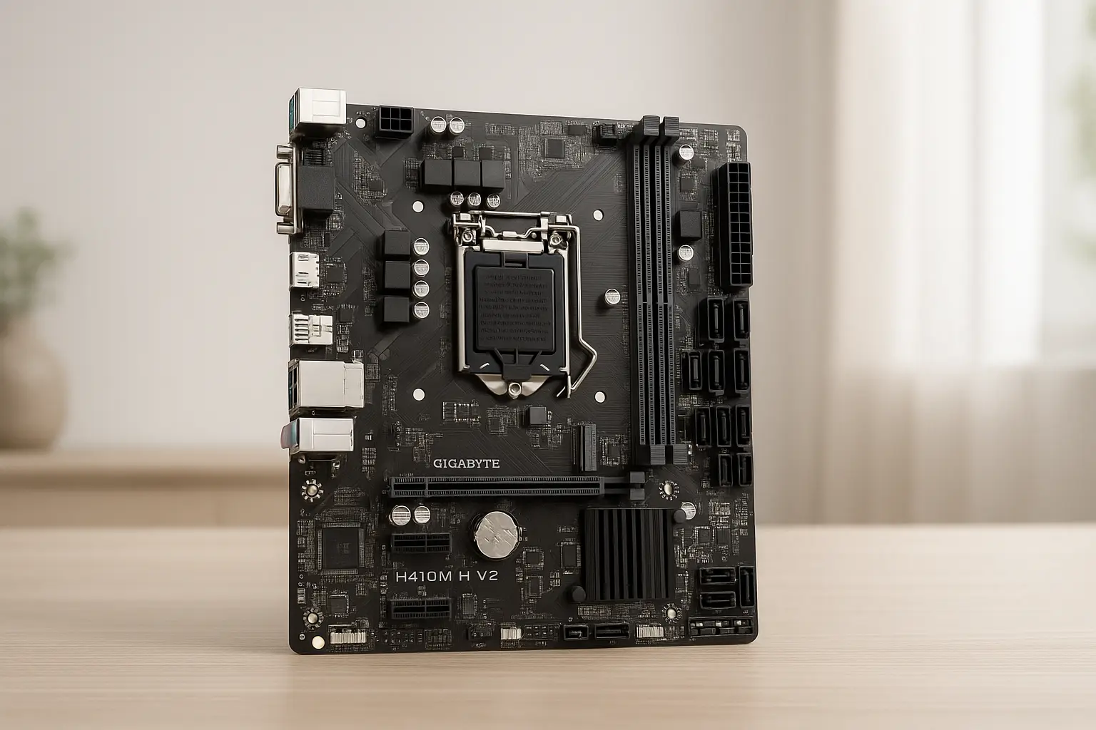 Placa Mãe Gigabyte H410M H V2: micro ATX com DDR4 e M.2