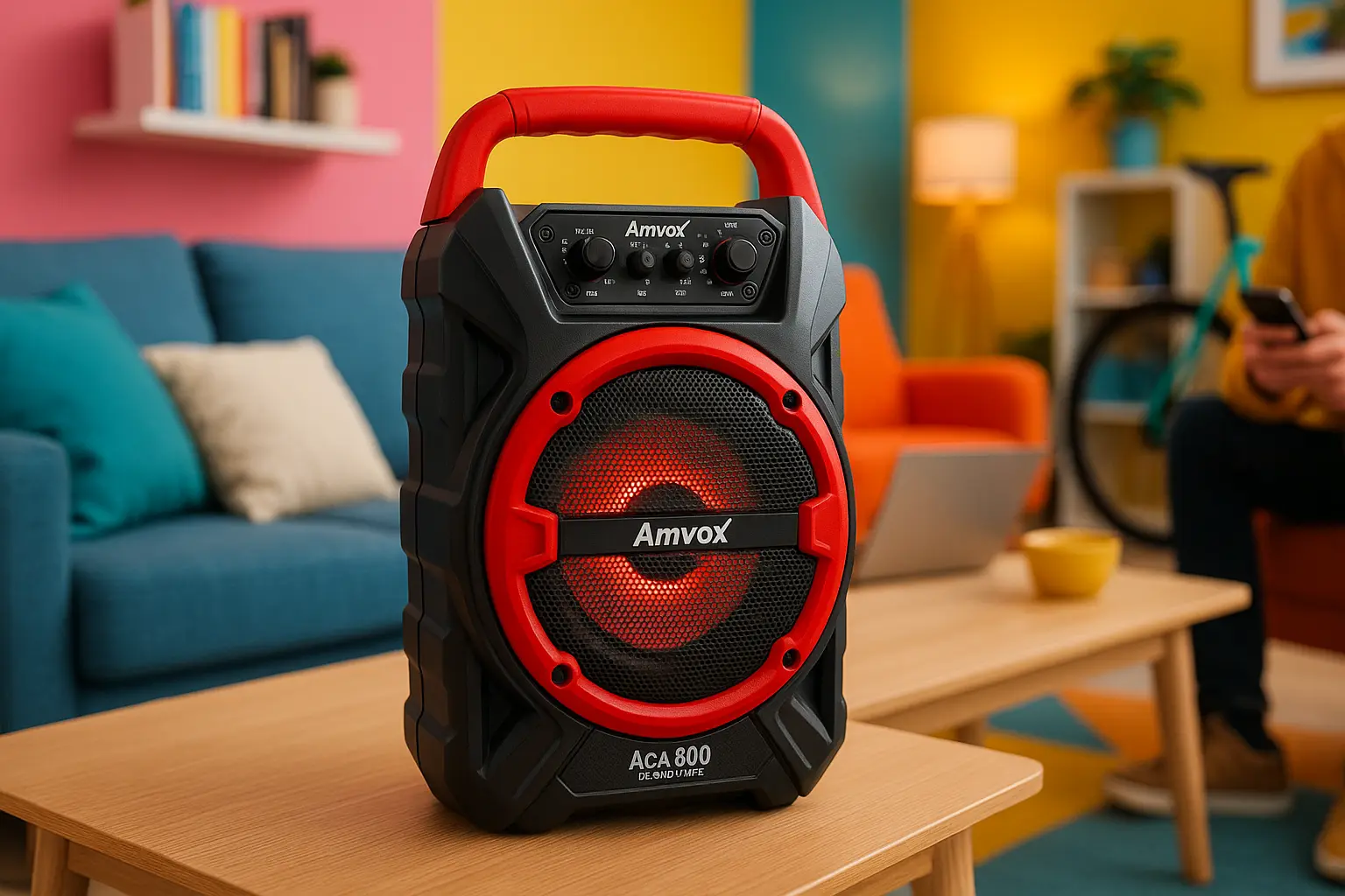 Amvox ACA 600 Bagvox Red: potência, mobilidade e som vibrante