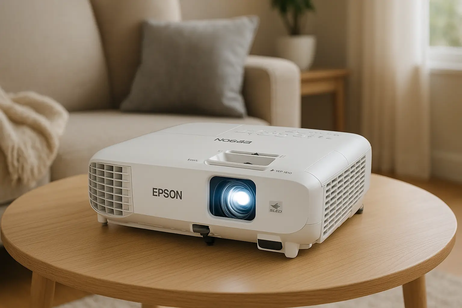 EPSON Projetor Powerlite W01: imagem clara e ajustes rápidos