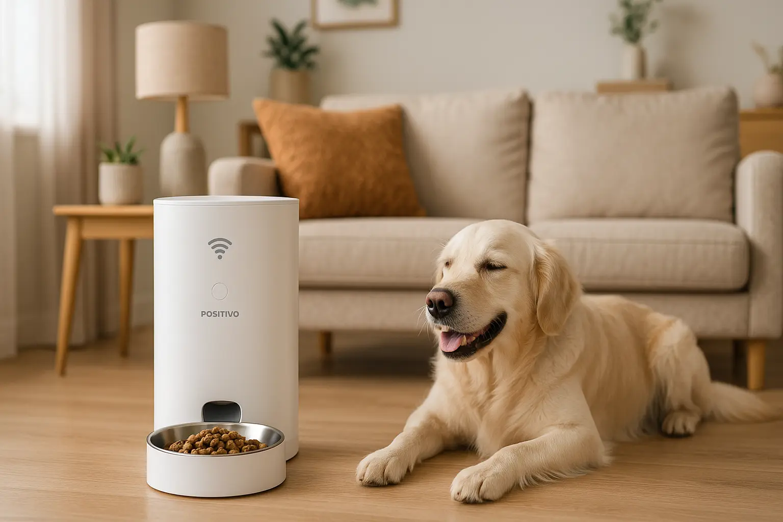 Smart Alimentador Pet Wi-Fi Positivo: controle por app e sensores