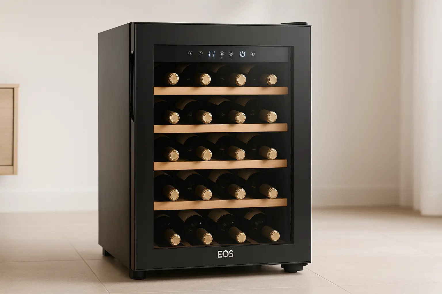Adega EOS EAC33D: Dual Zone para 33 garrafas