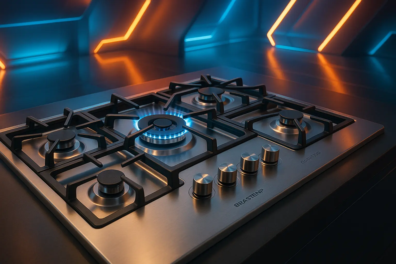 Cooktop Brastemp Gourmand: 5 bocas, inox e potência