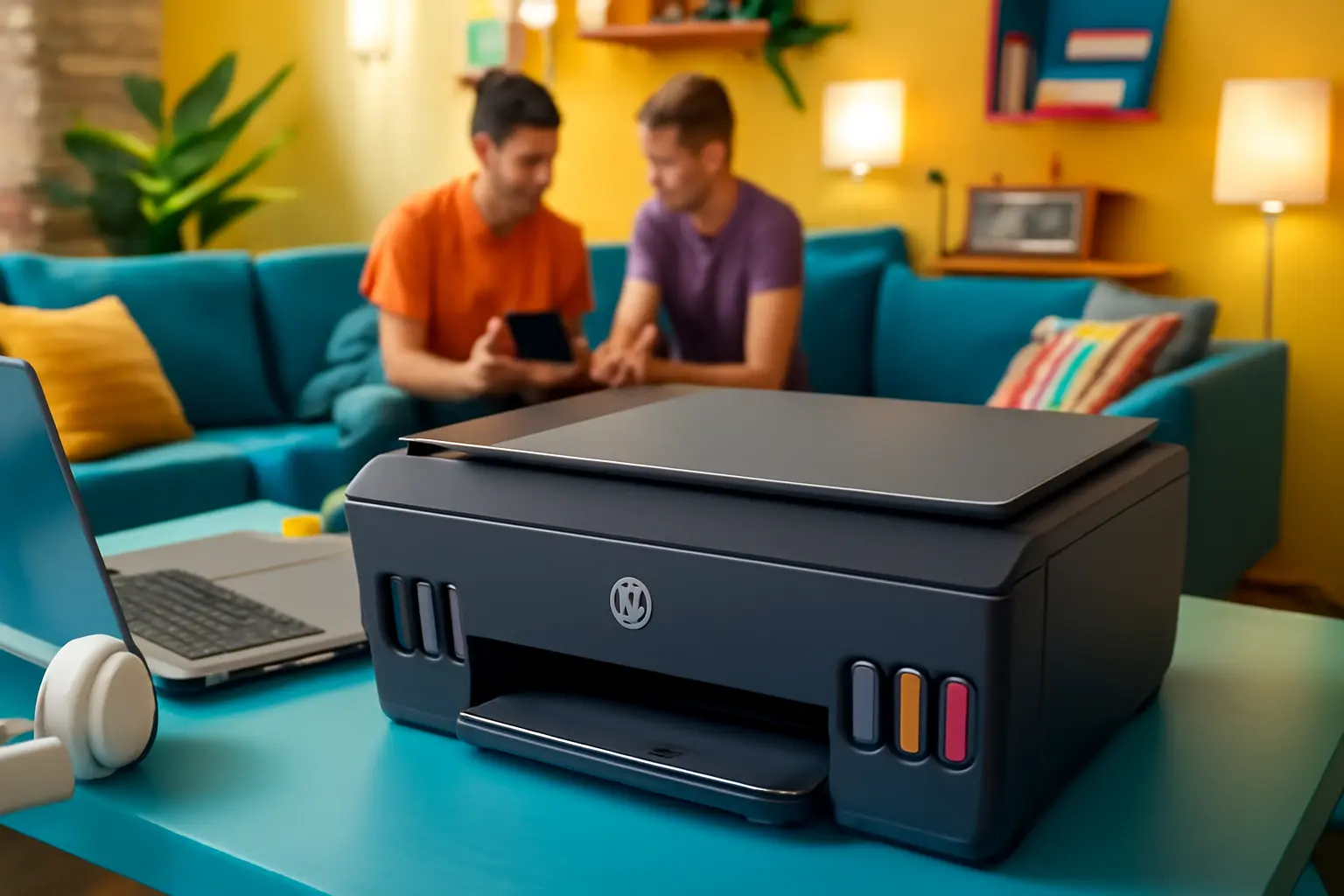Impressora Multifuncional HP Smart Tank 581: Tanque de Tinta Colorida Wi-Fi com Autorreparo