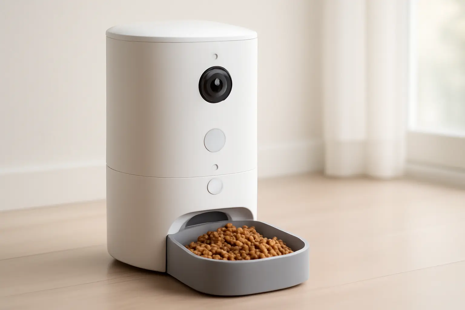 Alimentador Pet Gato Cão Automático WiFi com Câmera e Áudio (4L)