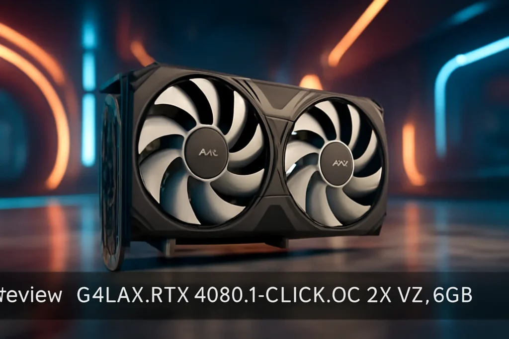 Placa de Vídeo GALAX RTX 4060 1-CLICK OC 2X V2, 8GB, GDDR6