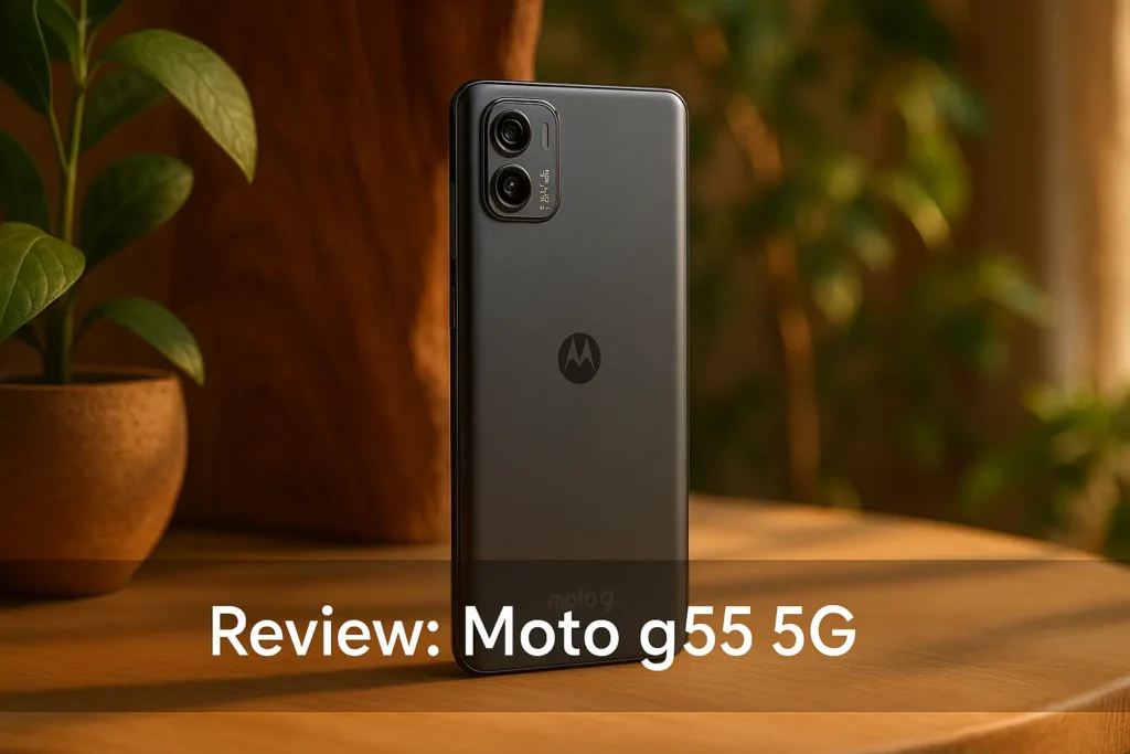 Moto g55 5G: desempenho rápido e câmera com AI