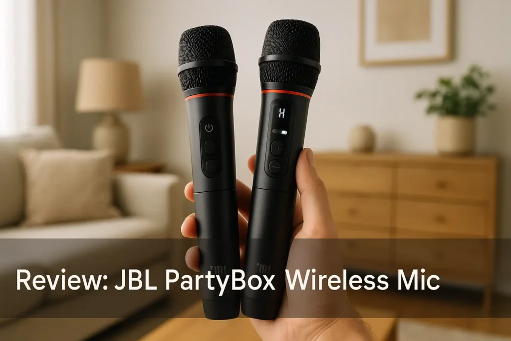 JBL PartyBox Wireless Mic: microfones com clareza e praticidade