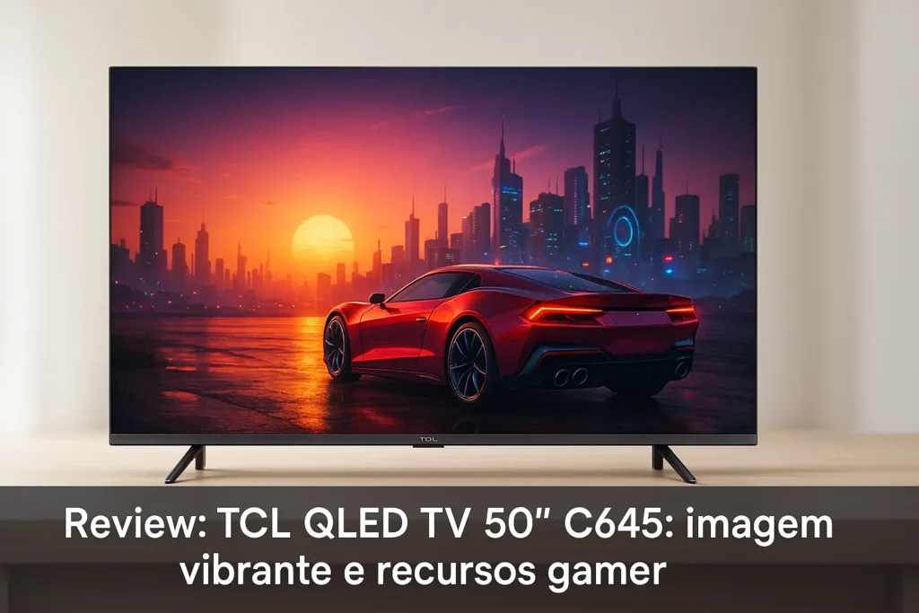 TCL QLED TV 50” C645: imagem vibrante e recursos gamer