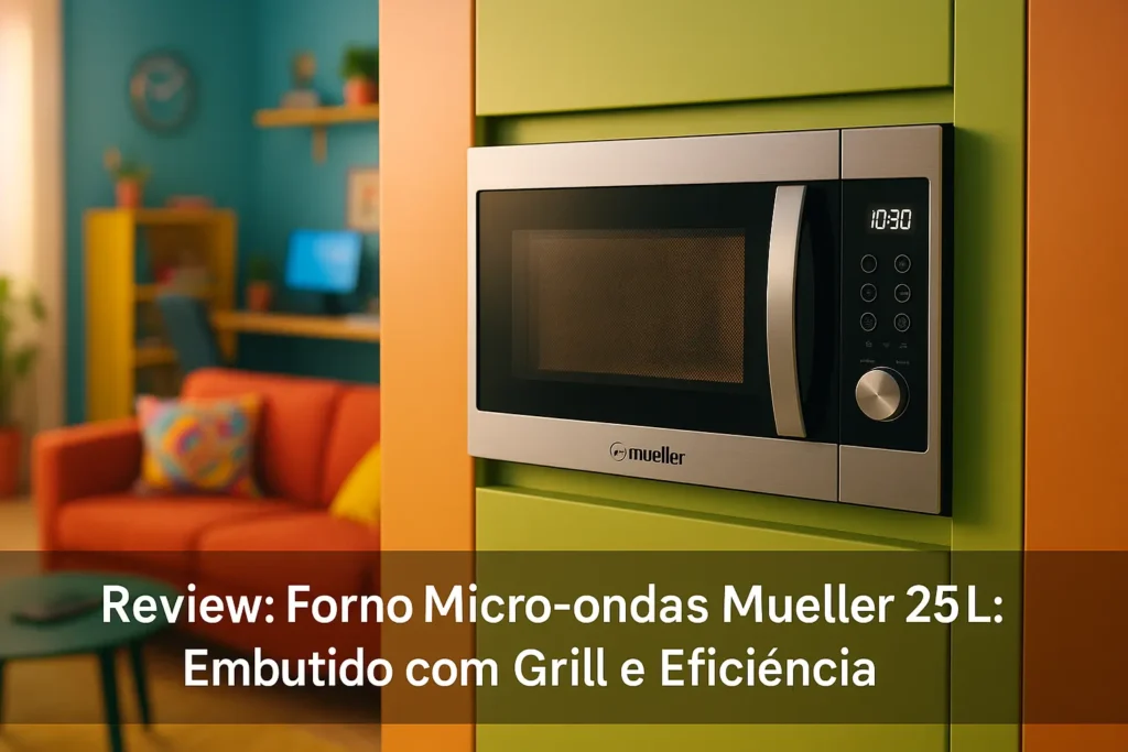Forno Micro-ondas Mueller 25L: Embutido com Grill e Eficiência