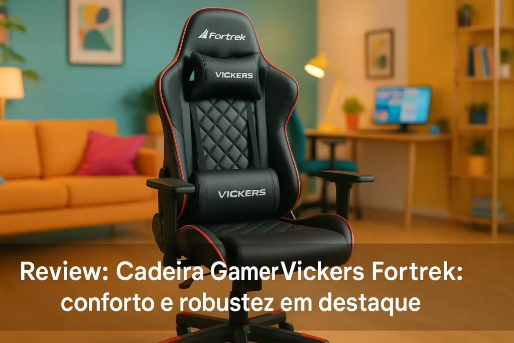 Cadeira Gamer Vickers Fortrek: conforto e robustez em destaque