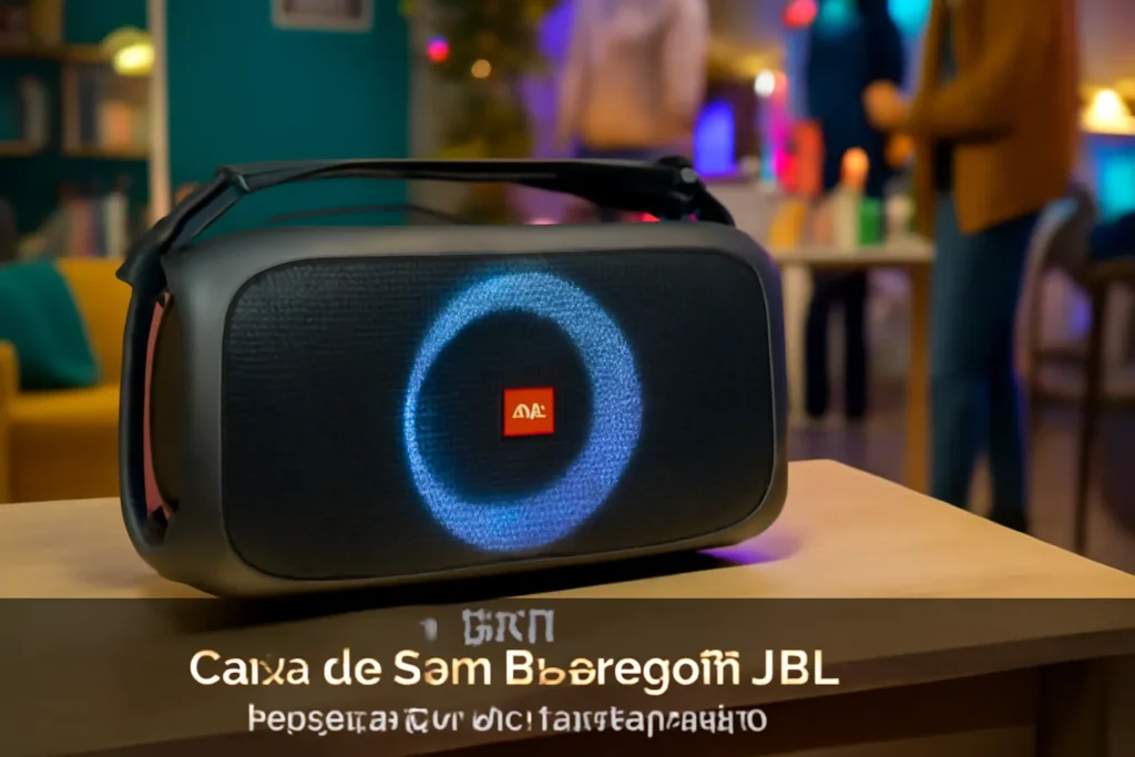 Caixa de Som Bluetooth JBL PartyBox On-the-Go Essential: Potência e Portabilidade para Suas Festas