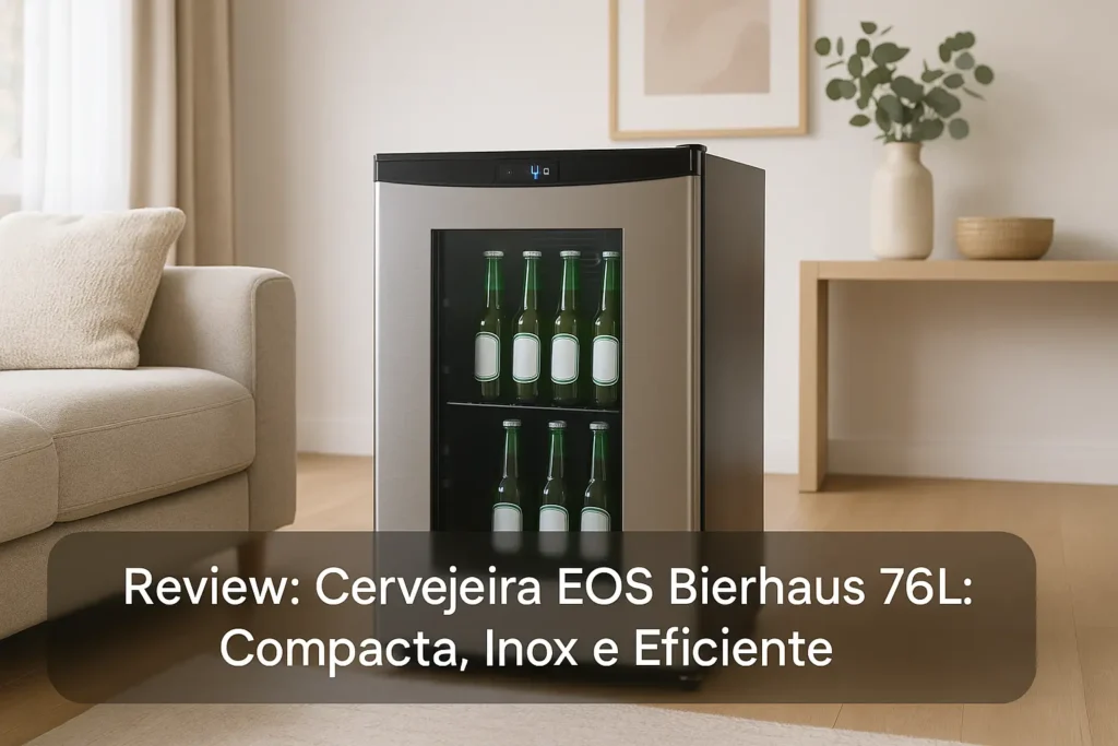 Cervejeira EOS Bierhaus 76L: Compacta, Inox e Eficiente
