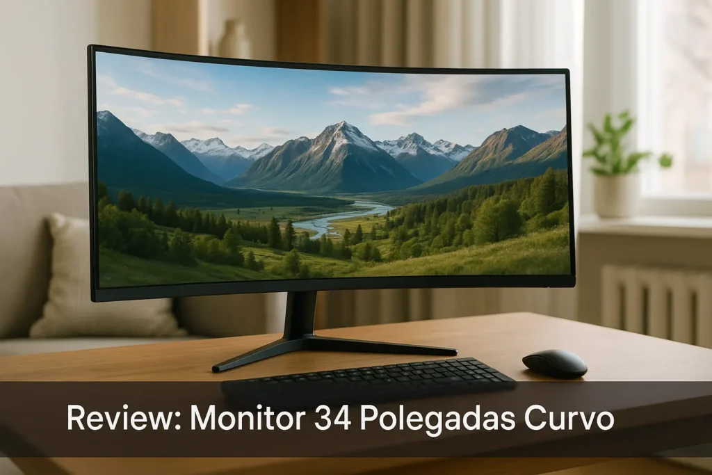 Principais Cinco monitor 34 polegadas curvo