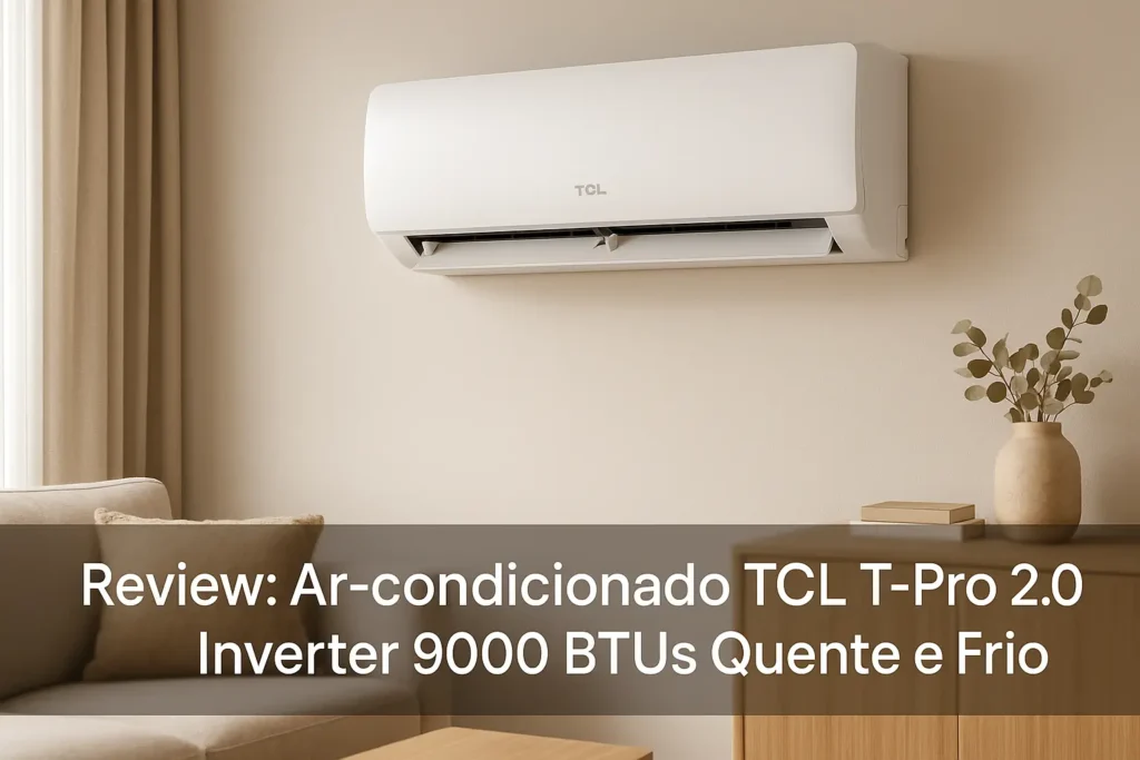 Ar-condicionado TCL T-Pro 2.0 Inverter 9000 BTUs Quente e Frio