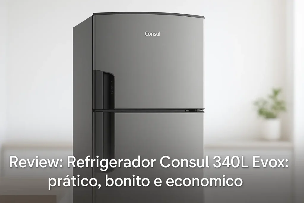 Refrigerador Consul 340L Evox: prático, bonito e econômico