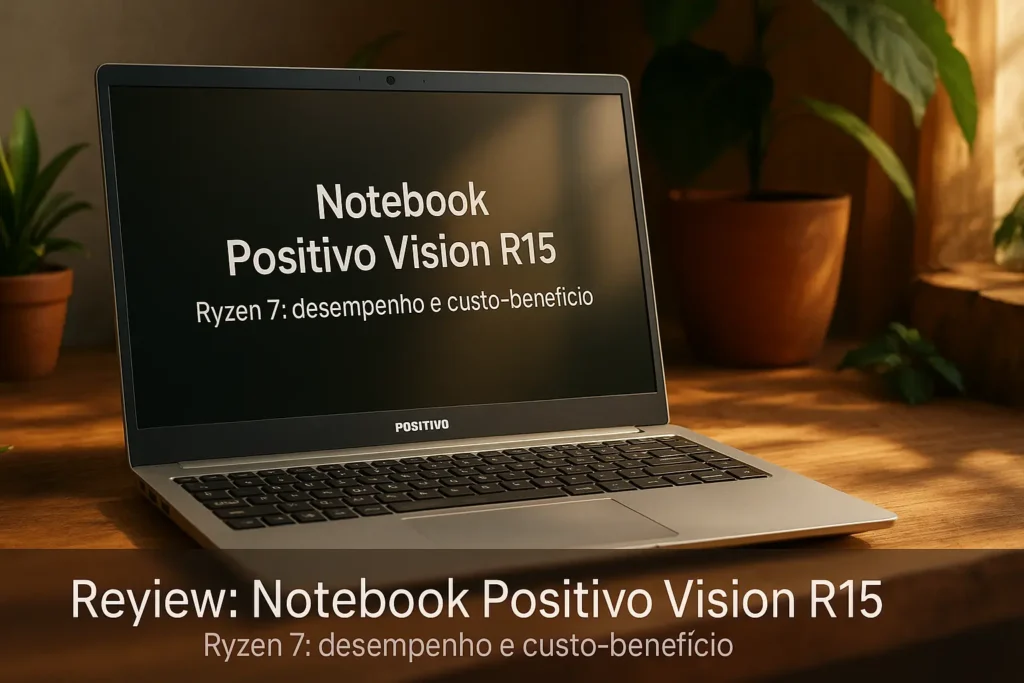 Notebook Positivo Vision R15 Ryzen 7: desempenho e custo-benefício