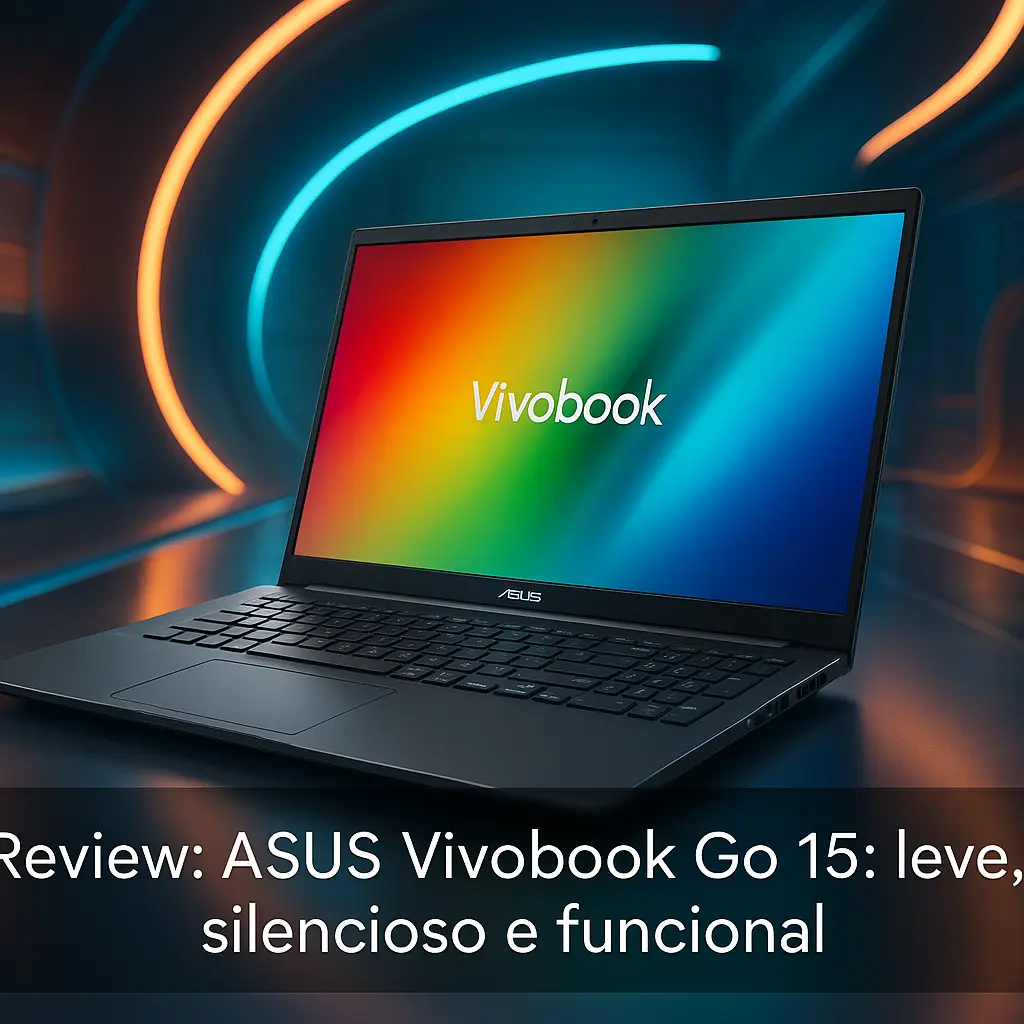 Notebook ASUS Vivobook GO 15: leve, silencioso e funcional