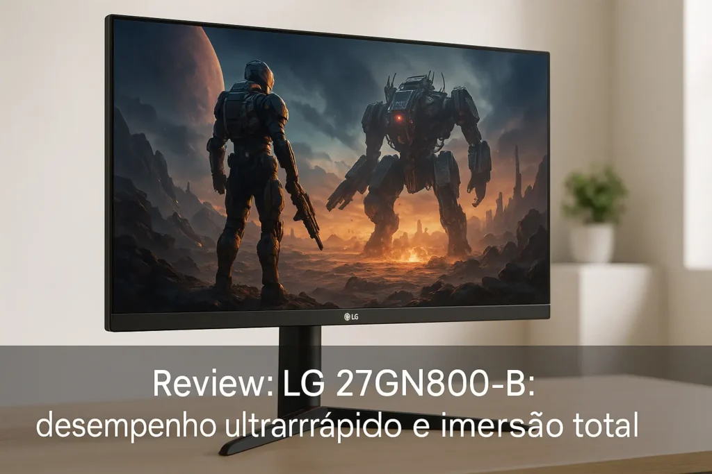 LG 27Gn800-B: desempenho ultrarrápido e imersão total