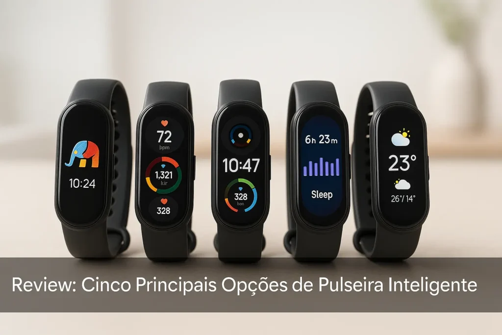 Cinco Principais Opções de Pulseira Inteligente