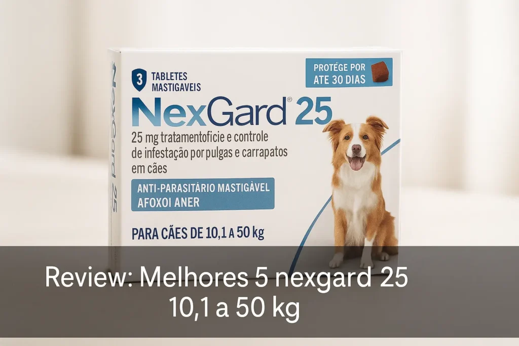 Melhores 5 nexgard 25 1 a 50 kg