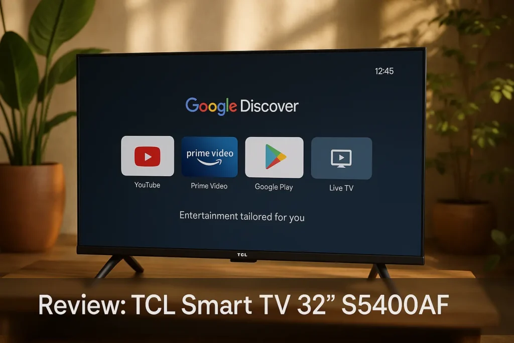 TCL Smart TV 32” S5400AF: Android FHD com Google Assistente