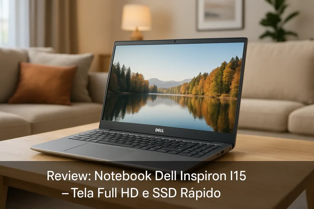 Notebook Dell Inspiron I15: Tela Full HD e SSD Rápido