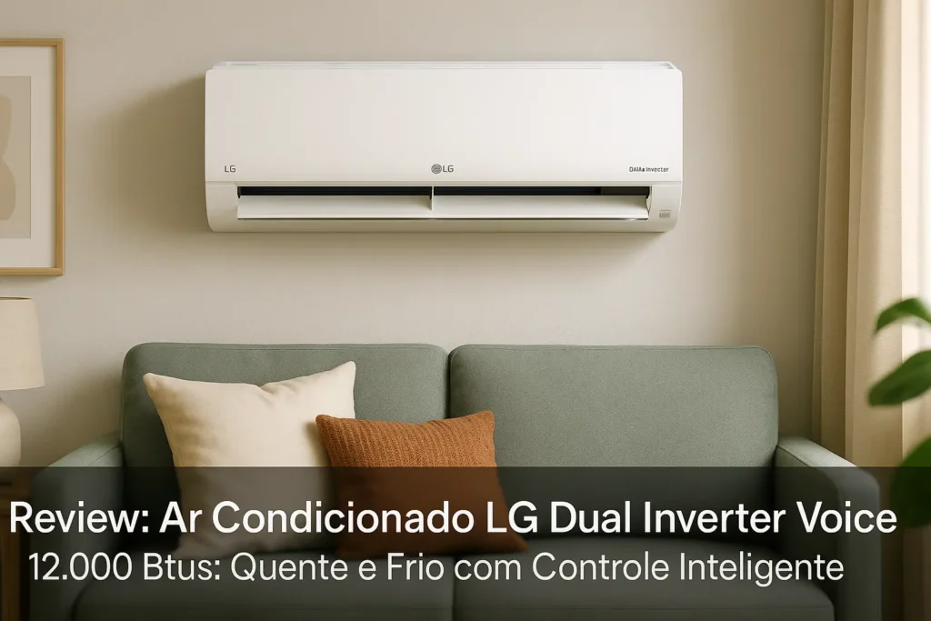 Ar Condicionado LG Dual Inverter Voice 12.000 Btus: Quente e Frio com Controle Inteligente